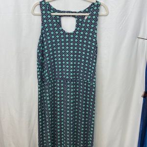 Women’s Banana Republic Sleeveless long dress.  Abstract design  size Medium M